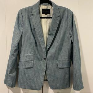 Banana Republic Blazer in Light Blue Herringbone